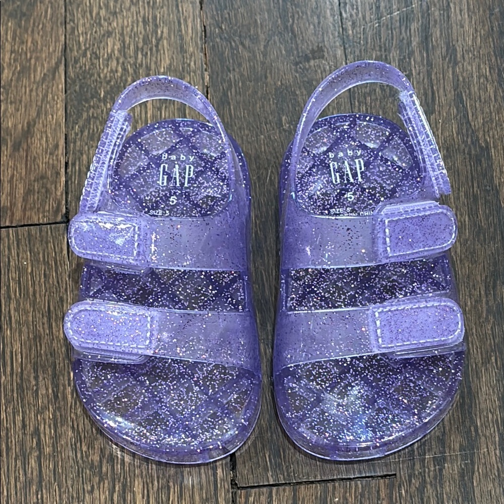 GAP Kids Glittery Purple Sandals